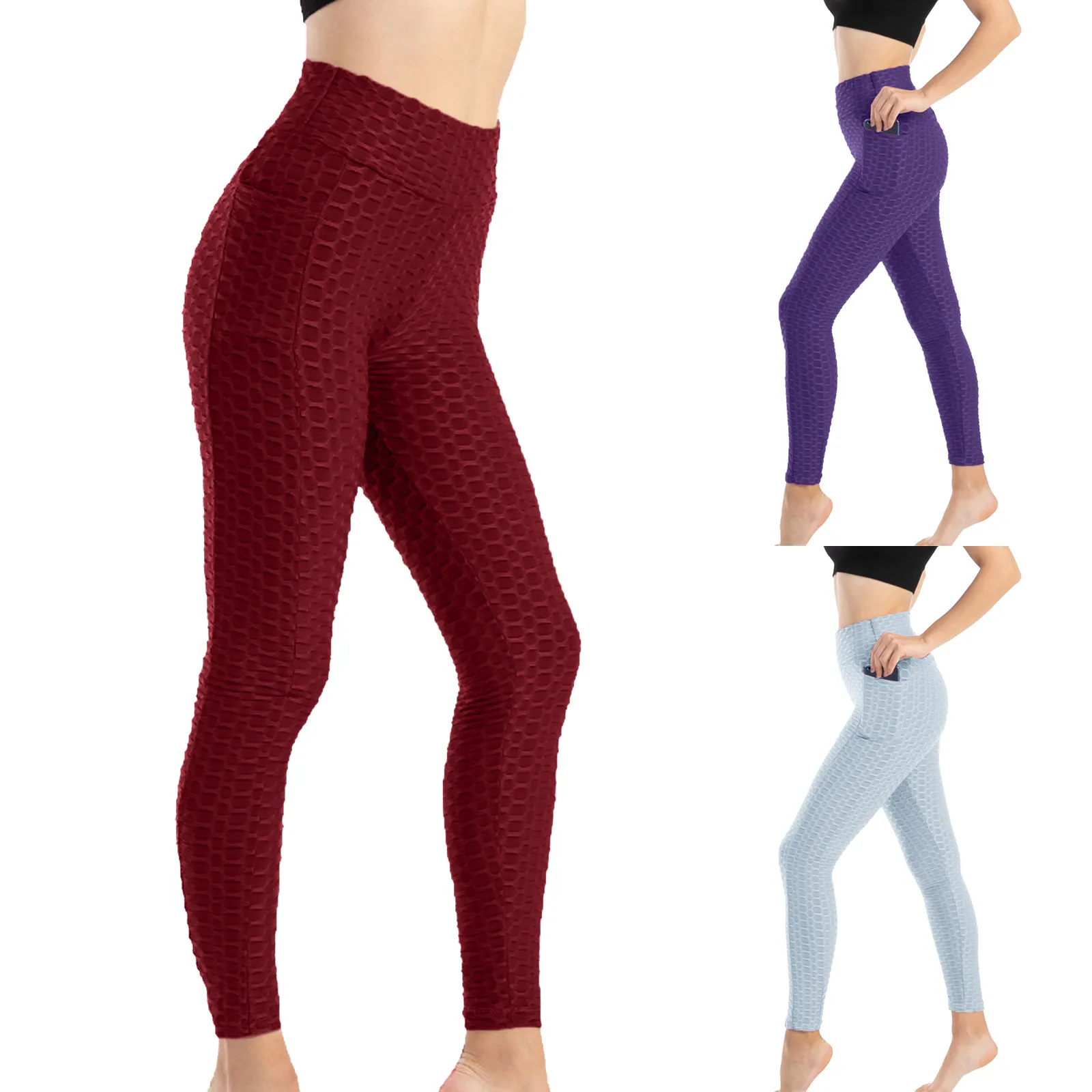 

Женские спортивные штаны, леггинсы с карманами и принтом, штаны для фитнеса, спорта, бега, йоги, облегающие брюки с высокой талией, эластичны...