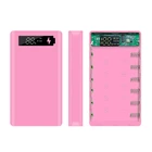 Корпус внешнего аккумулятора 6*18650, зарядное устройство с цифровым дисплеем, Корпус внешнего аккумулятора, портативный комплект питания, чехол для аккумулятора Type-c Micro