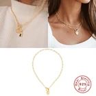 Aide класса люкс луна-звезды ожерелье цепочка с кулоном, 925 серебряное ожерелье для женщин ювелирные изделия колье ожерелье в стиле Collares Bijoux (украшения своими руками)