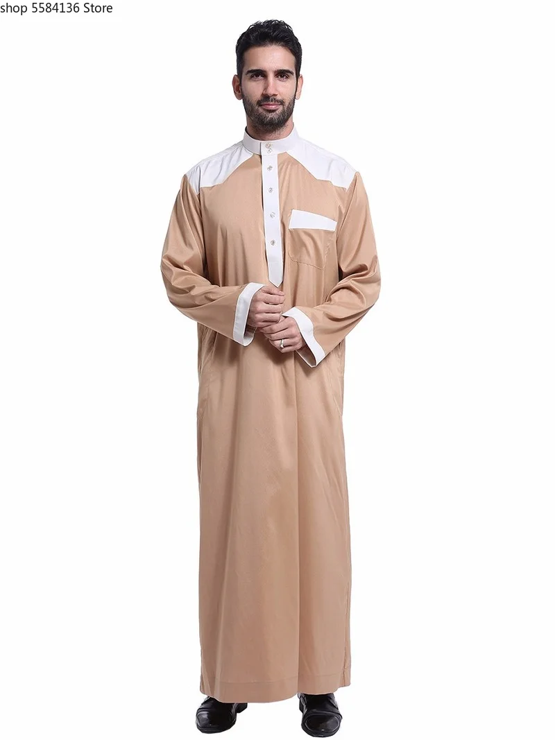 Abaya s Eid Musulman De Mode Homme Мужская мусульманское платье одежда Саудовская Аравия кафтан