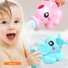 Детские Игрушки для ванны, милый пластиковый слон в форме водяного распылителя для детского душа, плавательные игрушки, детский сетчатый мешок для хранения, игрушка