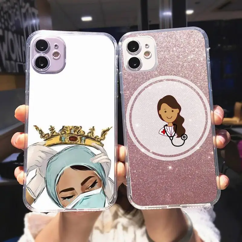 

Nurse doctors medicina and Health bumper Black Cell Phone Case For iPhone 12 Mini 11 Pro XS Max X XR 7 8 Plusphone case
