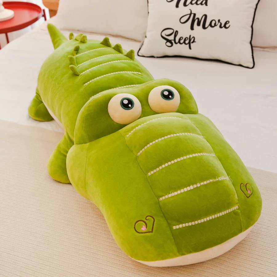

Plush Alligator Stuffed Animal Plush Pillow Simulation Crocodile Dolls Ceative Cushion for Children Boy Girl Chrismas Gifts