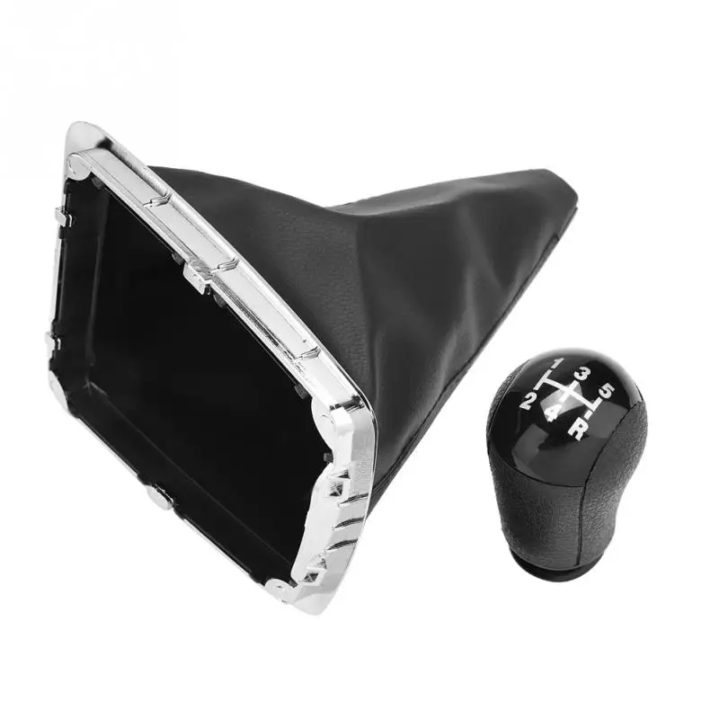 5 скоростей ручка переключения передач + гаитер крышка загрузки для Ford Focus MK2 2004 2005