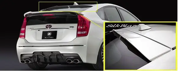 Автомобильный Стайлинг prius шелковые черные крыши задний спойлер Подходит для Toyota