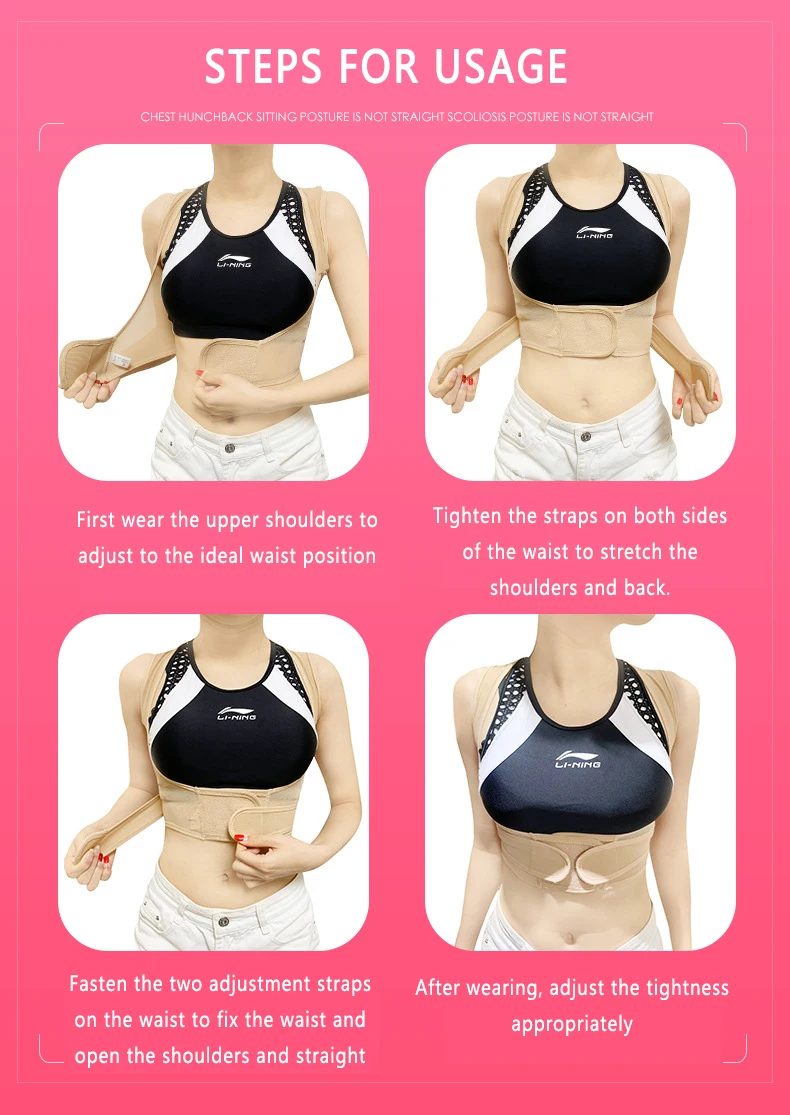 

Adjustable Adult Back Posture Corrector Clavicle Spine Back Shoulder Lumbar Brace Support Belt Posture Correction Unisex