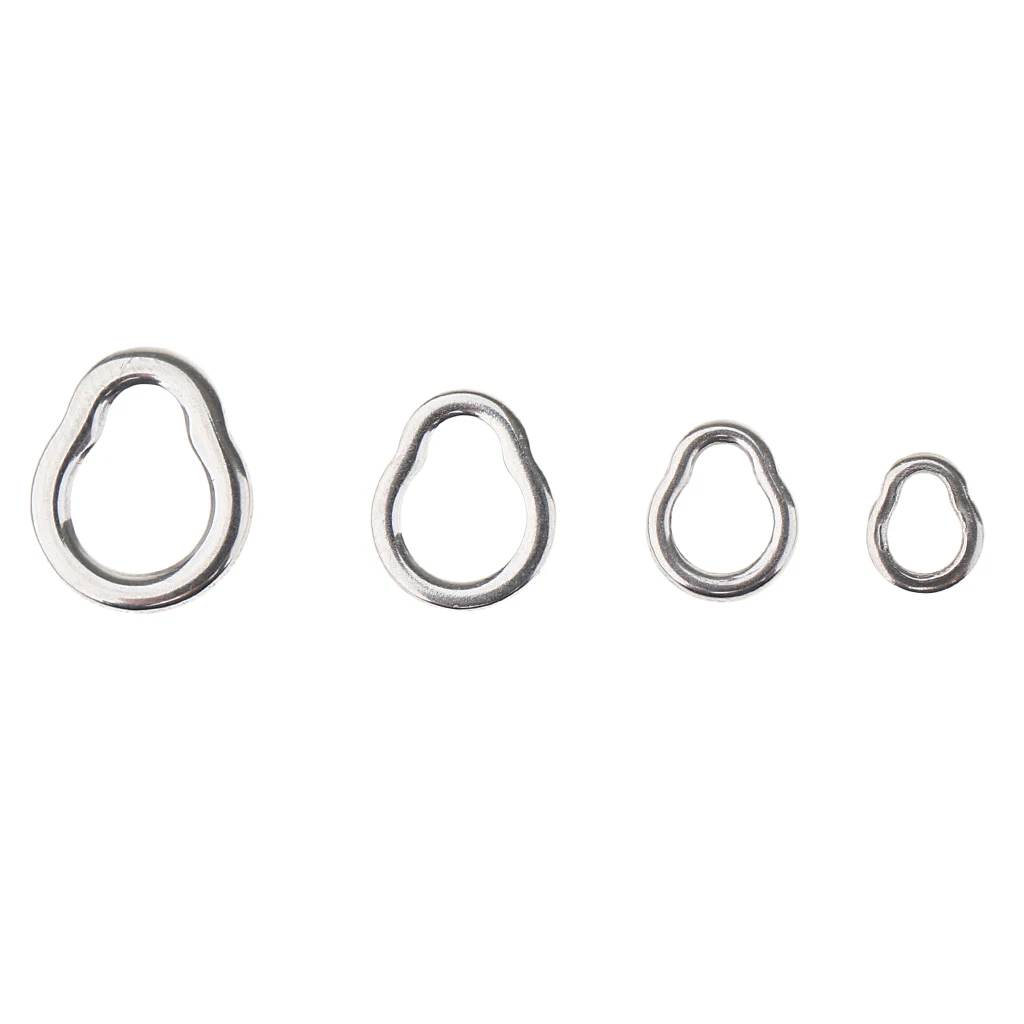 30 шт из нержавеющей стали Твердые Rig кольца для джиггинга Assit Крючки большая игра |