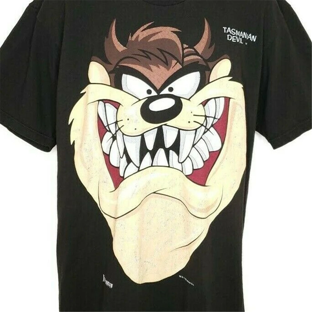 Taz Looney Tunes футболка винтажная 90S Tasmanian Devil Warner Bros Сделано в США Xl летняя с круглым