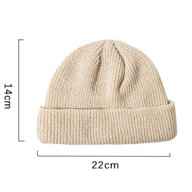 

Unisex Solid Color Knitting Wool Hat Winter Rib Knitted Beanies Hats For Woman Men Kids Girls Boys Fashion Accessories