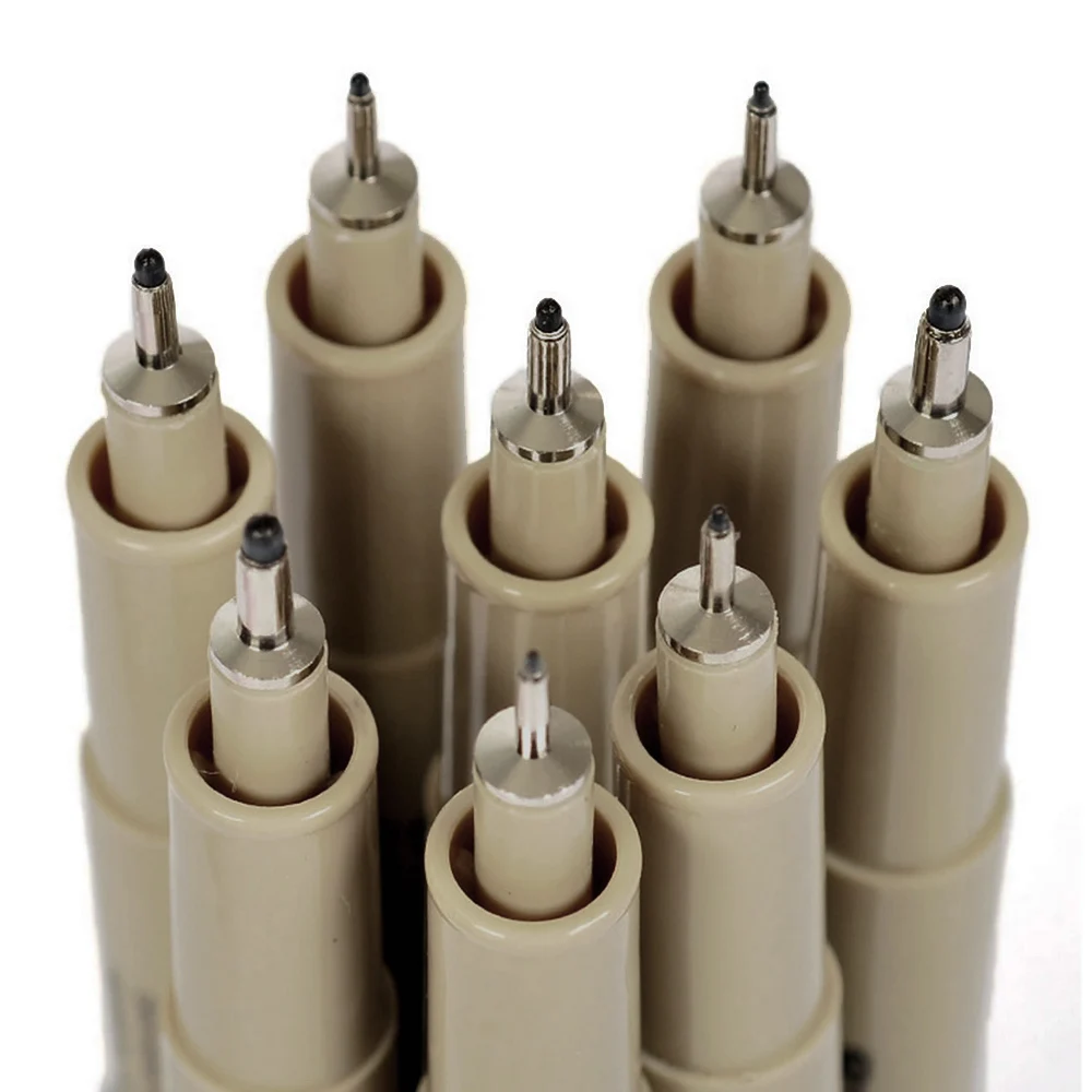 

8 Pcs Line Drawing Pen Set Eco-friendly Water-based Markers Profession Design Sketch Pens Handwriting Pens The Office Stationery