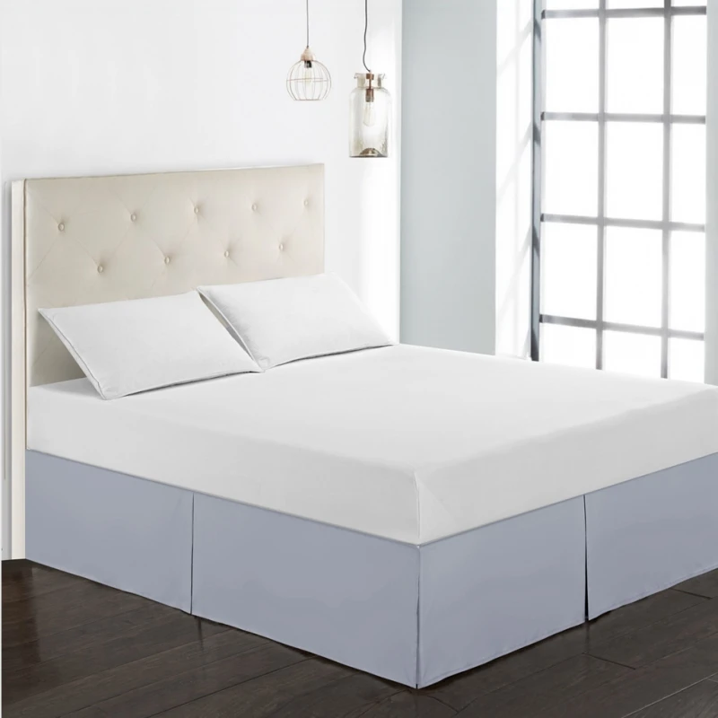 Pleated Bed Skirt 15 Inch Drop Dust Ruffle Twin Full Queen King size With Surface | Дом и сад