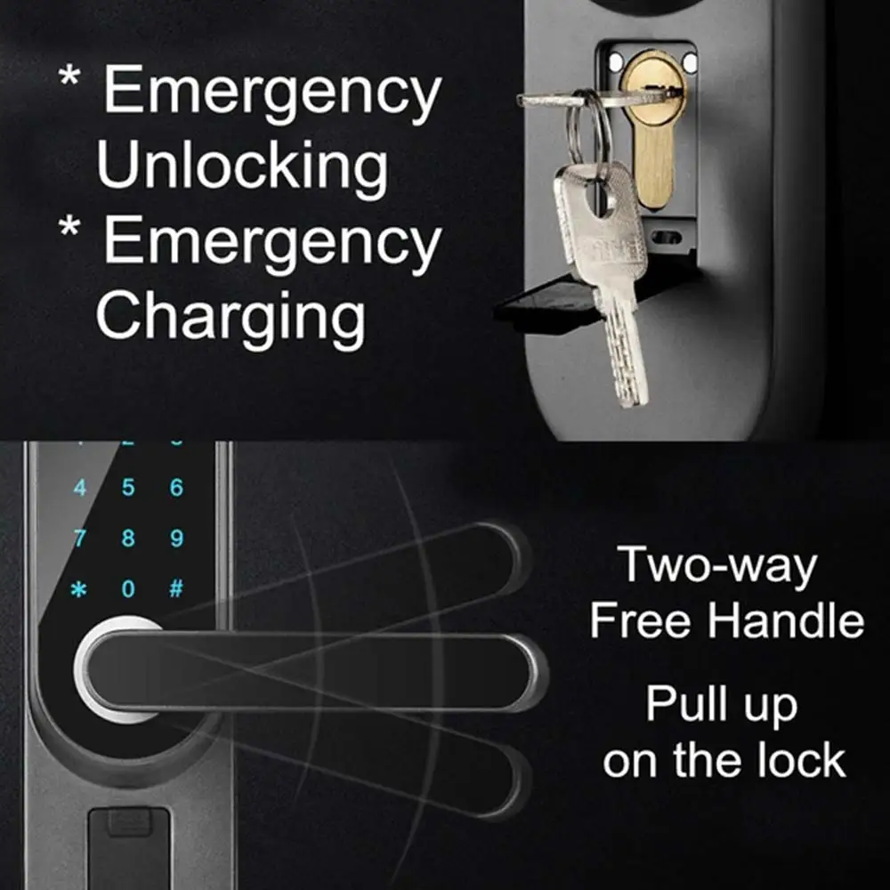 

POPULAR Digital Intelligent Biometric Fingerprint password smart lock Smart Door Lock Hand Fingerprint High Recognition Control
