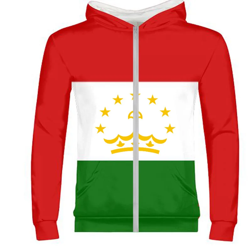 1010 TAJIKISTAN мужской diy заказ имя номер фото tjk толстовка на молнии Национальный флаг tj tajik страна колледж мальчик одежда - Цвет: 1010