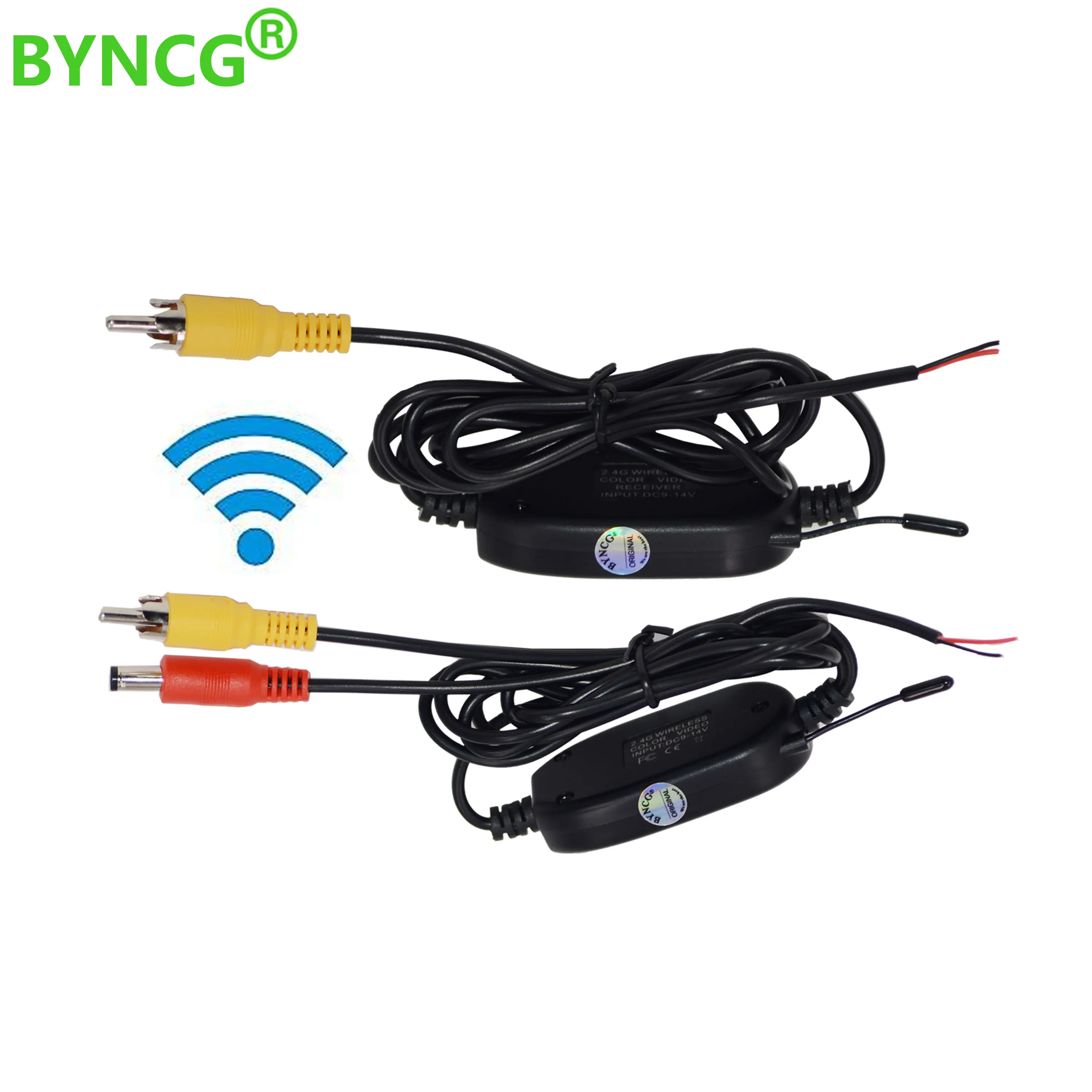 2.4 Ghz Wireless Rear View Camera RCA Video Transmitter & Receiver Kit for Car Rearview Monitor FM Transmitter & Receiver