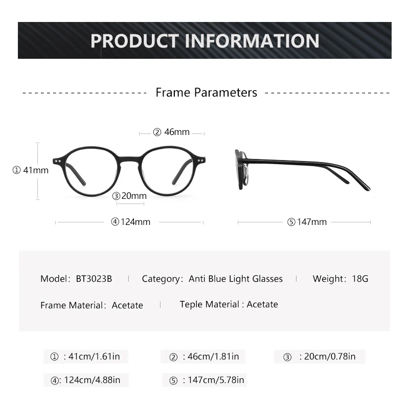 zenottic acetate anti blue light blocking glasses small round computer eyeglasses frame for men women optical myopia eyewear free global shipping