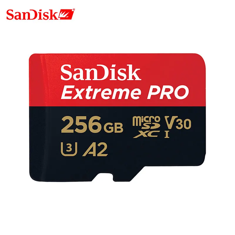 Карта памяти SanDisk Extreme Pro Micro SD карты C10 V30 U3 170 МБ/с. 64 Гб 128 ГБ 256 Гб 400 Гб TF карты 4 K HD для Камера Дрон/планшет