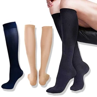 3 pairs stockings pressure compression nylon varicose vein unisex knee high leg support stretch stocking relief pain nylon