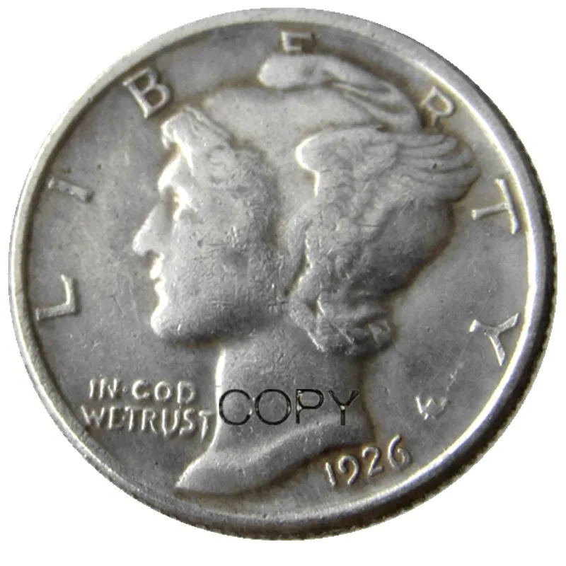 

US Mercury Dime 1926 P/S/D Silver Plated Copy Coins