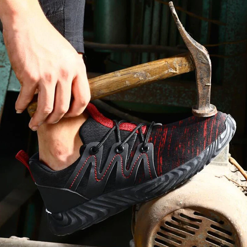 Защитная Рабочая обувь для мужчин мужские ботинки со стальным защитным носком