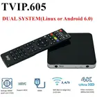 Оригинальная ТВ-приставка IP605, Amlogic S905X, Linux и Android, двойная ОС, 1 ГБ8 ГБ, TV ip 605, 4K, HD, BT, 2,4G, Wi-Fi, телевизионная приставка для потоковой передачи медиа