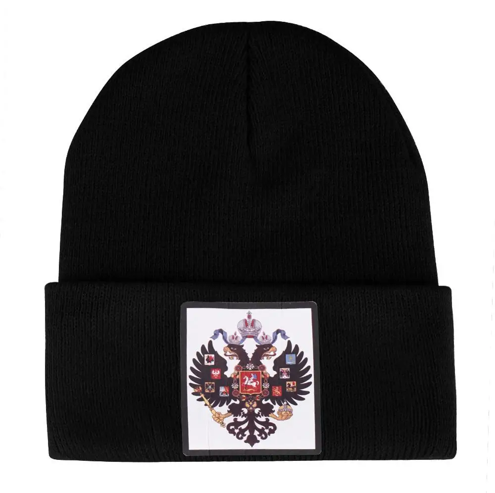 Древняя Российская империя флаг вязаные мужские шапки женские зимние тонкие