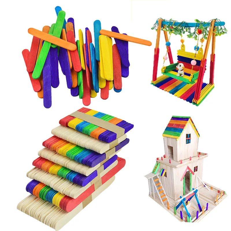 Палочки Деревянные для мороженого 50 шт./лот форма фруктового льда детские