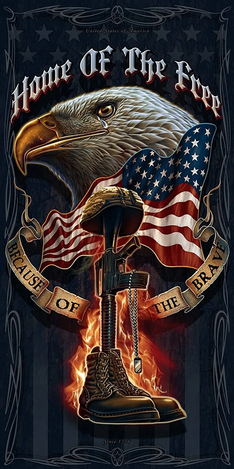 

Home of The Free Towels Bath Pool and Beach Extra Soft 100% Cotton