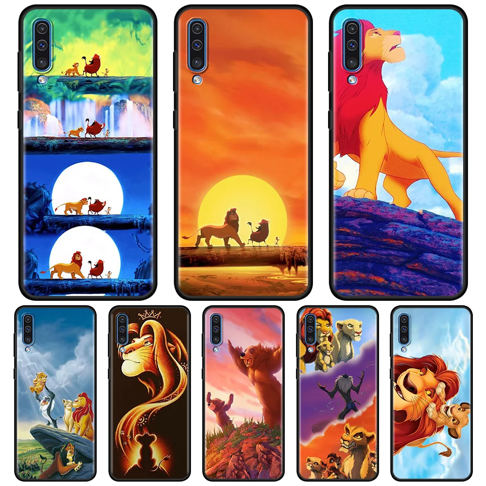 

Phone Case For Samsung Galaxy A90 A80 A70 A60 A50 A40 A30 A20 A10 Black Silicone Cover Hakuna Matata Lion King