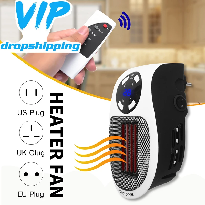 500 Вт портативный электрический нагреватель маленький вентилятор для обогрева