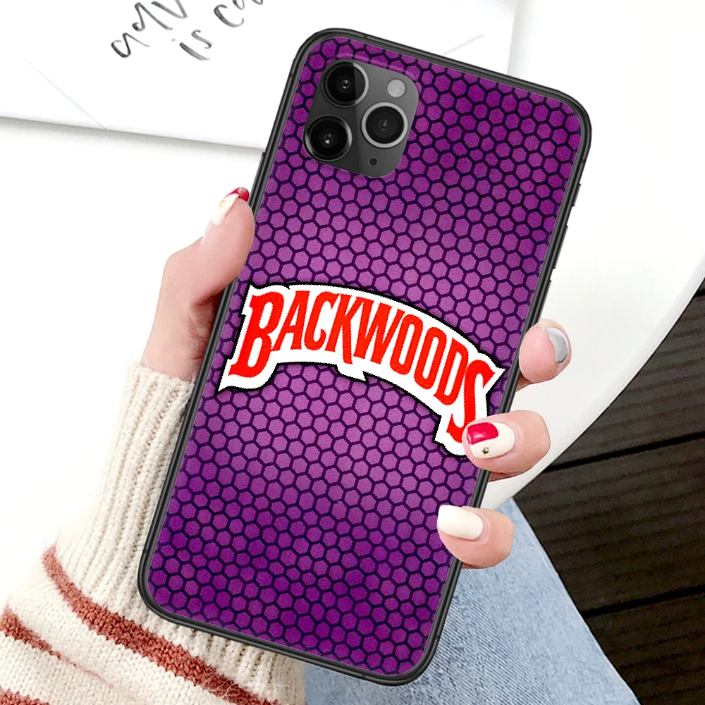 

Luxury Cigar Backwoods Brand Phone Case For Iphone 4 4s 5 5S SE 5C 6 6S 7 8 Plus X XS XR 11 12 Mini Pro Max 2020 black