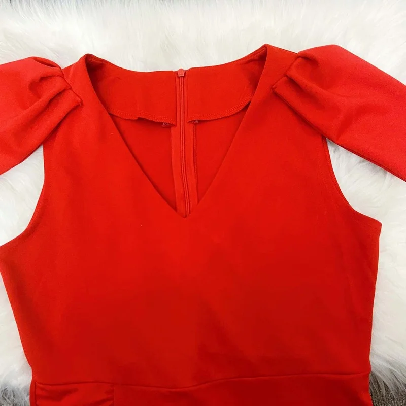 

Summer Irregular Dress 2021 V Neck Ruffle Women's Dresses African Clothes for Woman Party Evening