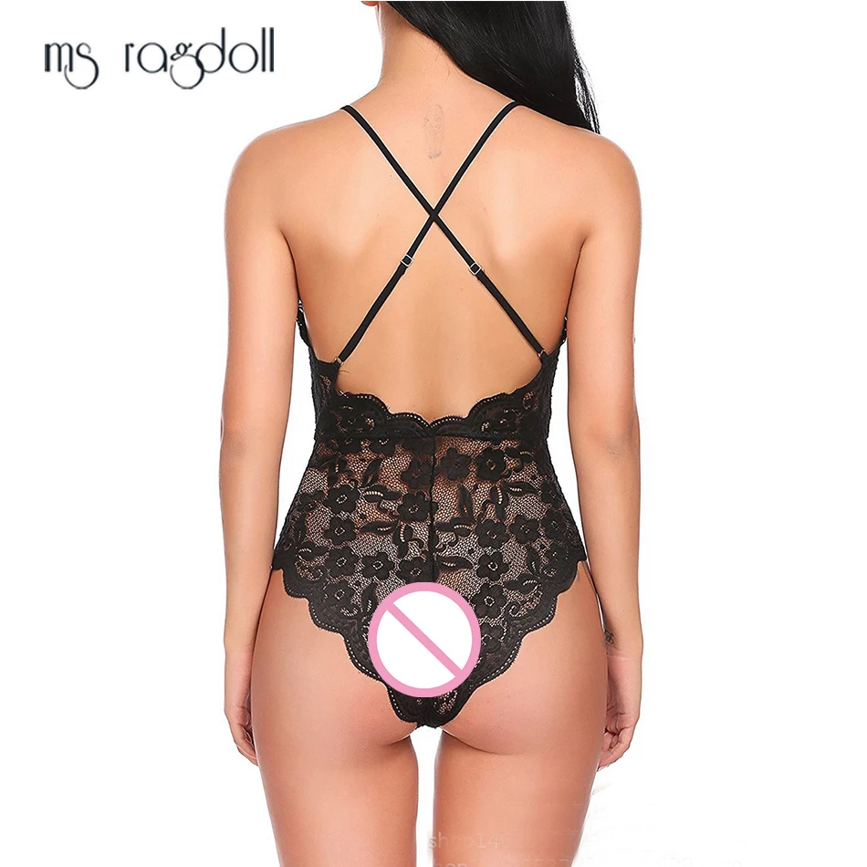 

ms ragdoll Women Baby Dolls Sexy lingerie Black Sling Underwear Vestido Intimates Hollow Female Sexy Costume Exotic Clothes