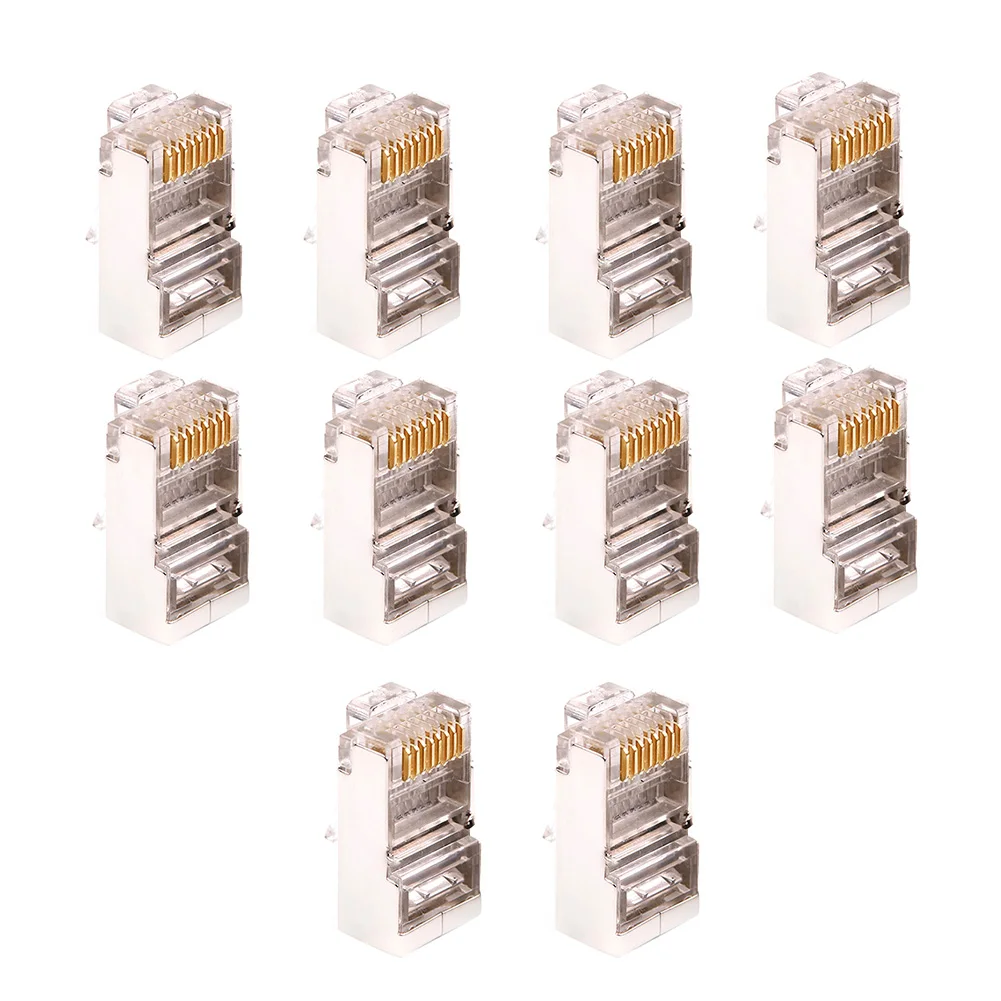 Cat6 RJ45 Разъем модульный Ethernet Кабельный разъем Cat 6 сетевой RJ 45 адаптер 10 шт. 20 50 |