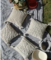 45x45cm 100 cotton macrame handmade cotton thread pillow covers geometry bohemia cushion covers home decor custom size