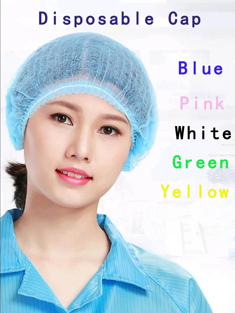 100 шт. одноразовые шапочки для душа с двойной лентой|Защитный шлем| |