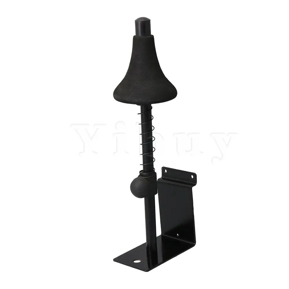 Yibuy черная металлическая вертикальная подставка для трубы держатель пластина с пазом музыкальный инструмент