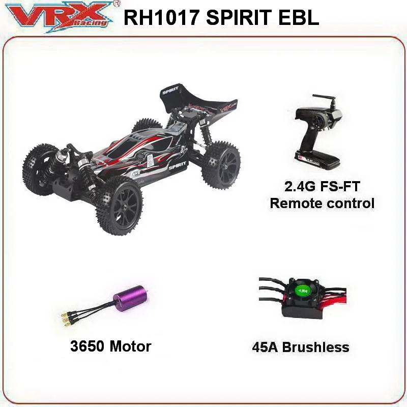 VRX Racing RH1017 SPIRIT 1/10 безщеточный электрический полноприводный Багги внедорожник