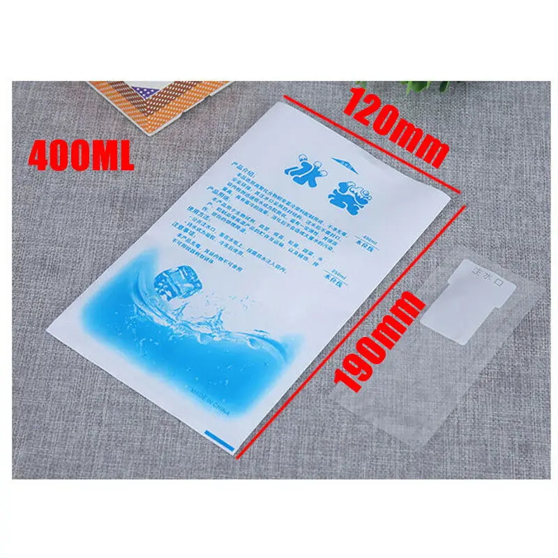

10pcs Reusable Gel Cooler Bag Insulated Dry Cold Gel Ice Pack Cooling Bag For Food Fresh Ice Pack Lunch Box Food Canned Wine