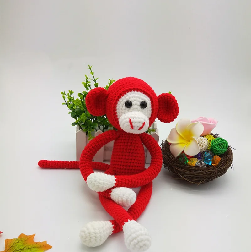 1 шт. обезьяна ручной работы детские мягкие плюшевые животные игрушки куклы милые