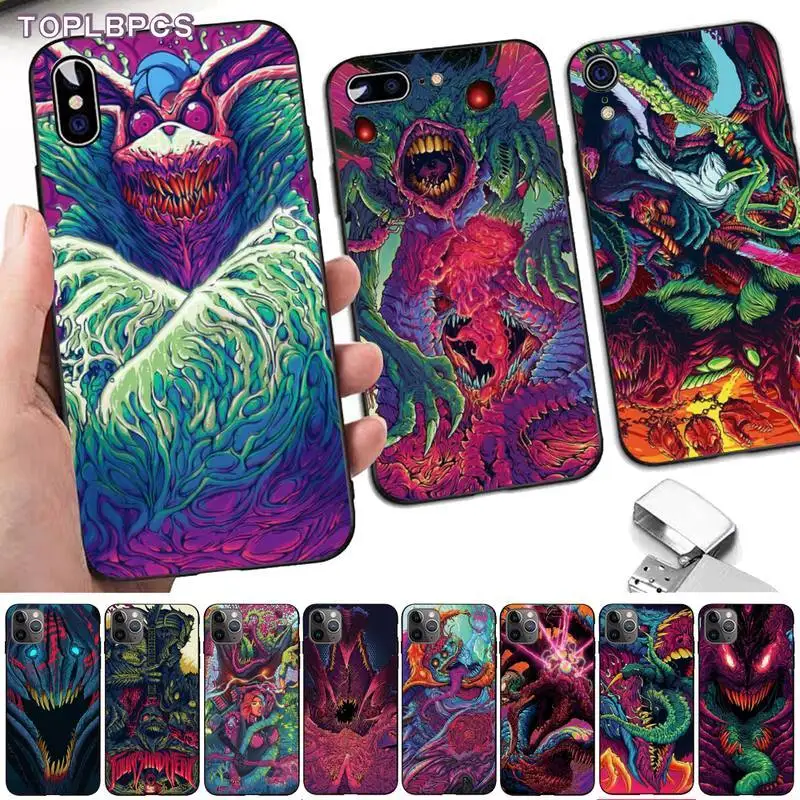 TOPLBPCS Hyper Beast Cs go черный чехол для телефона Корпус iPhone 8 7 6 6S Plus X 5 5S SE 2020 XR 11 pro XS