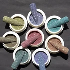 Порошок шерстяной со светоотражающим покрытием блеск для ногтей Радужный, 1 коробка, CFT23-JY238U