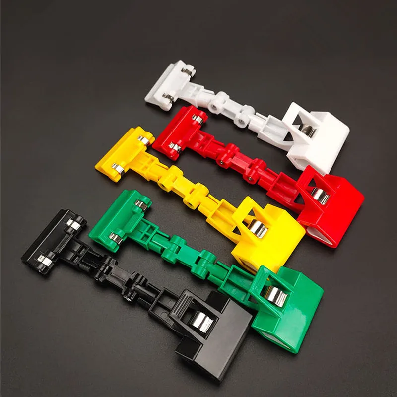 5pcs Double Display Clips Plastic Merchandise Rotatable Pop Promotion Clip Sign Holder Stand Price Tag Clothing Rack - купить по
