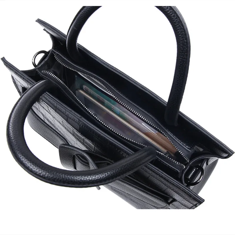 

Bags for Women 2021 Genuine Leather Larger Capacity Shoulder Handbags Fashion Solid Color Bucket Bags High Quality Crossbody Bag