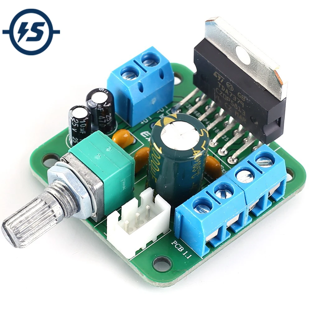 Цифровой усилитель мощности TDA7379 модуль 38 Вт двухканальный выход постоянного