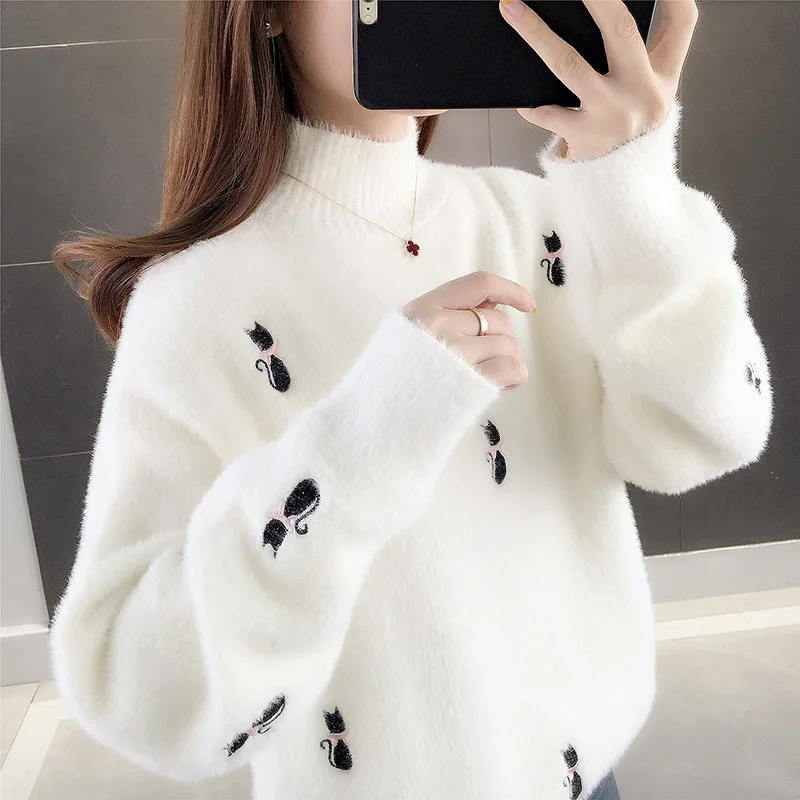 Модным принтом Котенок Для малышей с милой вышивкой Сезон осень-весна Сапоги на