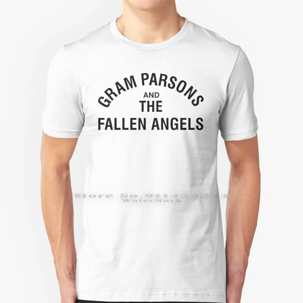 

Gram Parsons And The Fallen Angels ( Black ) T Shirt Cotton 6XL Gramparsons Gram Parsons Kaufman Flyingburritobrothers Keith