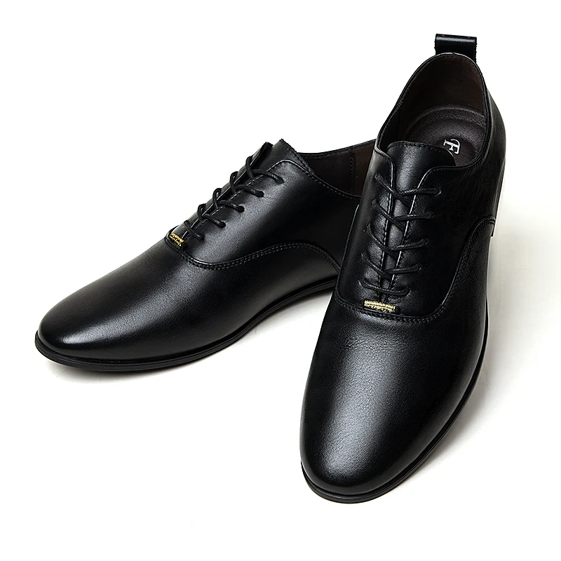 

Zapatos De Hombre Vestir Formal Men Leather Casual Shoes Fashion Trend High Heel Dress For Mens Formal Black Sneakers