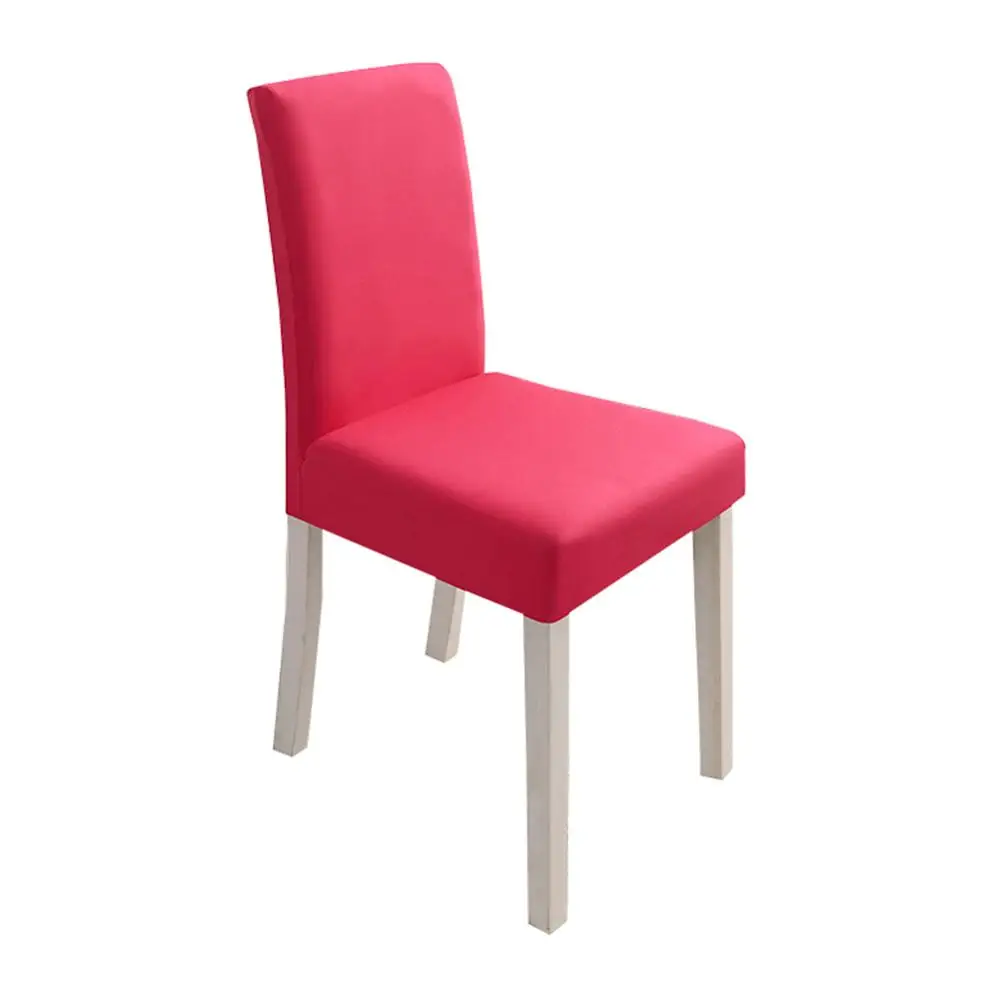 Rose Pink Чехлы для стульев Meijuner, однотонные чехлы для стульев, спандекс, эластичные Чехлы для дома, столовой - Цвет: Rose Pink