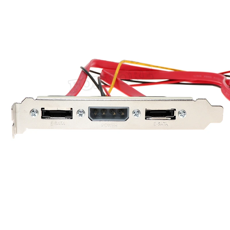 Двойной разъем SATA-2 порта eSATA + 4-контактный IDE