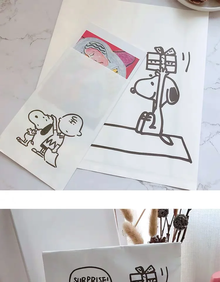2 шт Peanuts Rogue Dog пустые Мини бумажные пакеты крафт-Печать Подарочная Свадебная Упаковка вечерние Пригласительные открытки Сумки для хранения